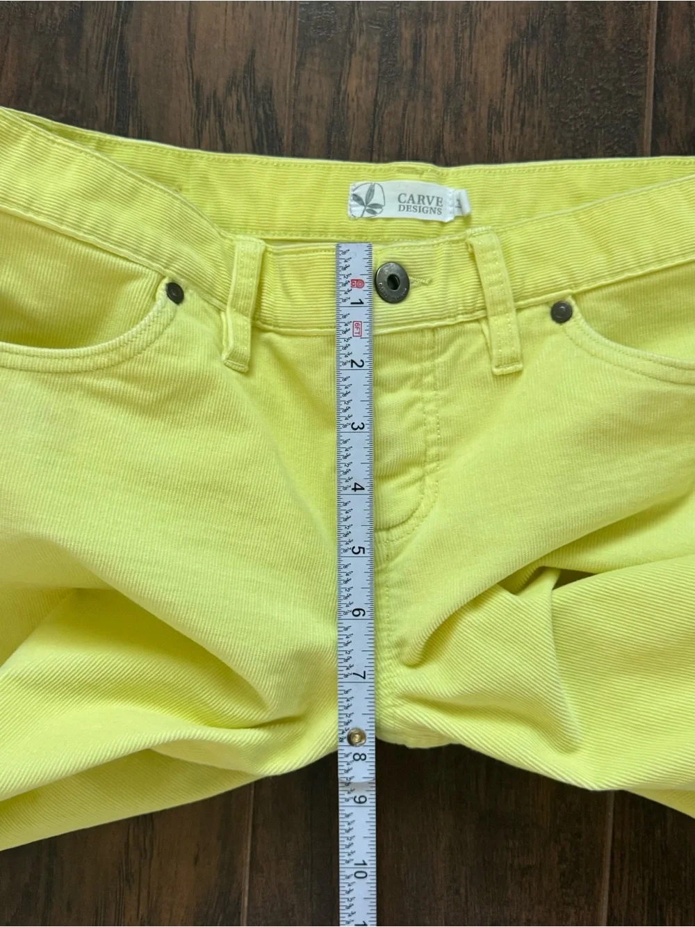 Carve Designs Corduroy Oahu Butter Shorts Size 0 - Citron Yellow